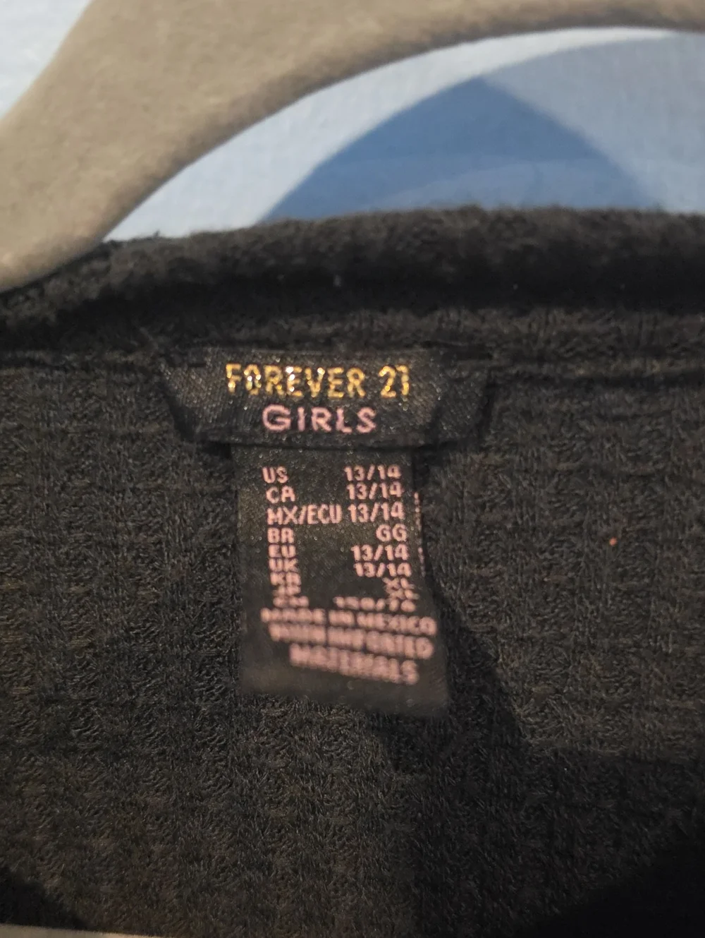 Forever 21 Waffle Knit Long-Sleeve Top With Knot